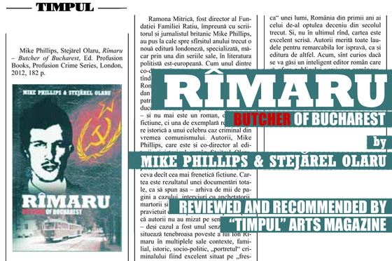 Rimaru - Butcher of Bucharest reviewed and recommended in Tmipul magazine